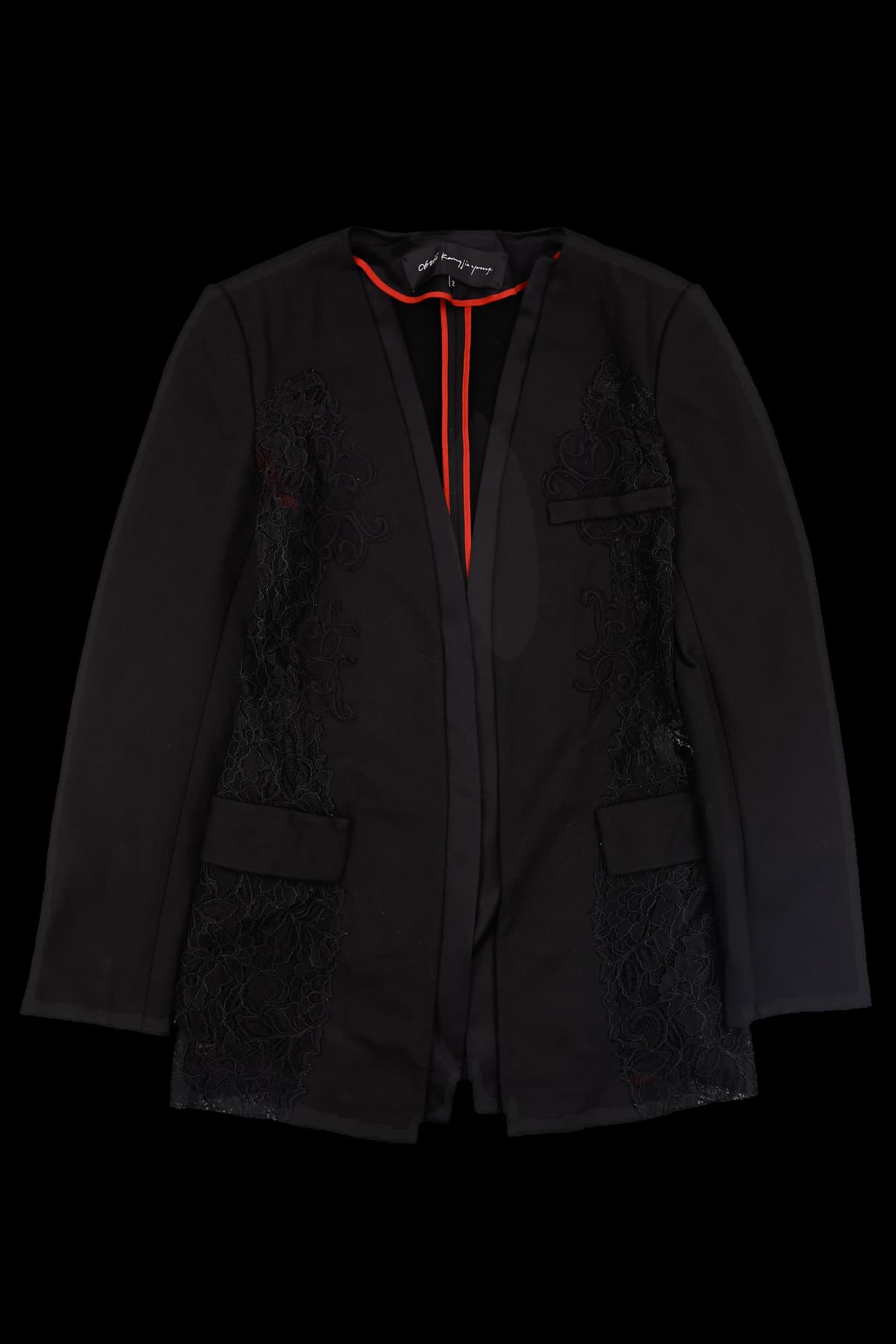 플라워 시스루 자켓