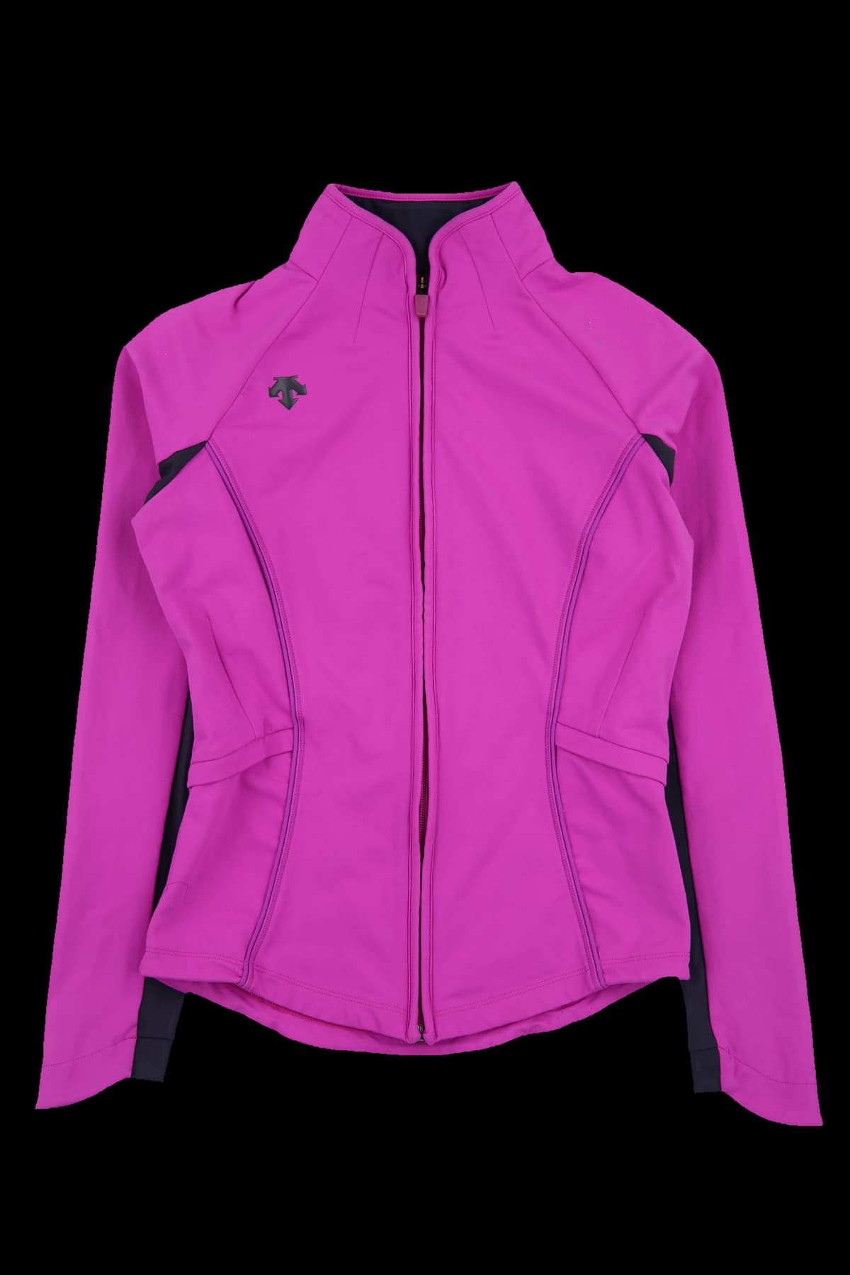 배색 풀집업 자켓