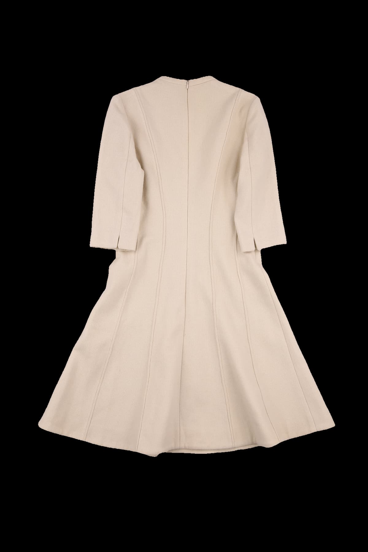 라운드넥 세로줄 원피스