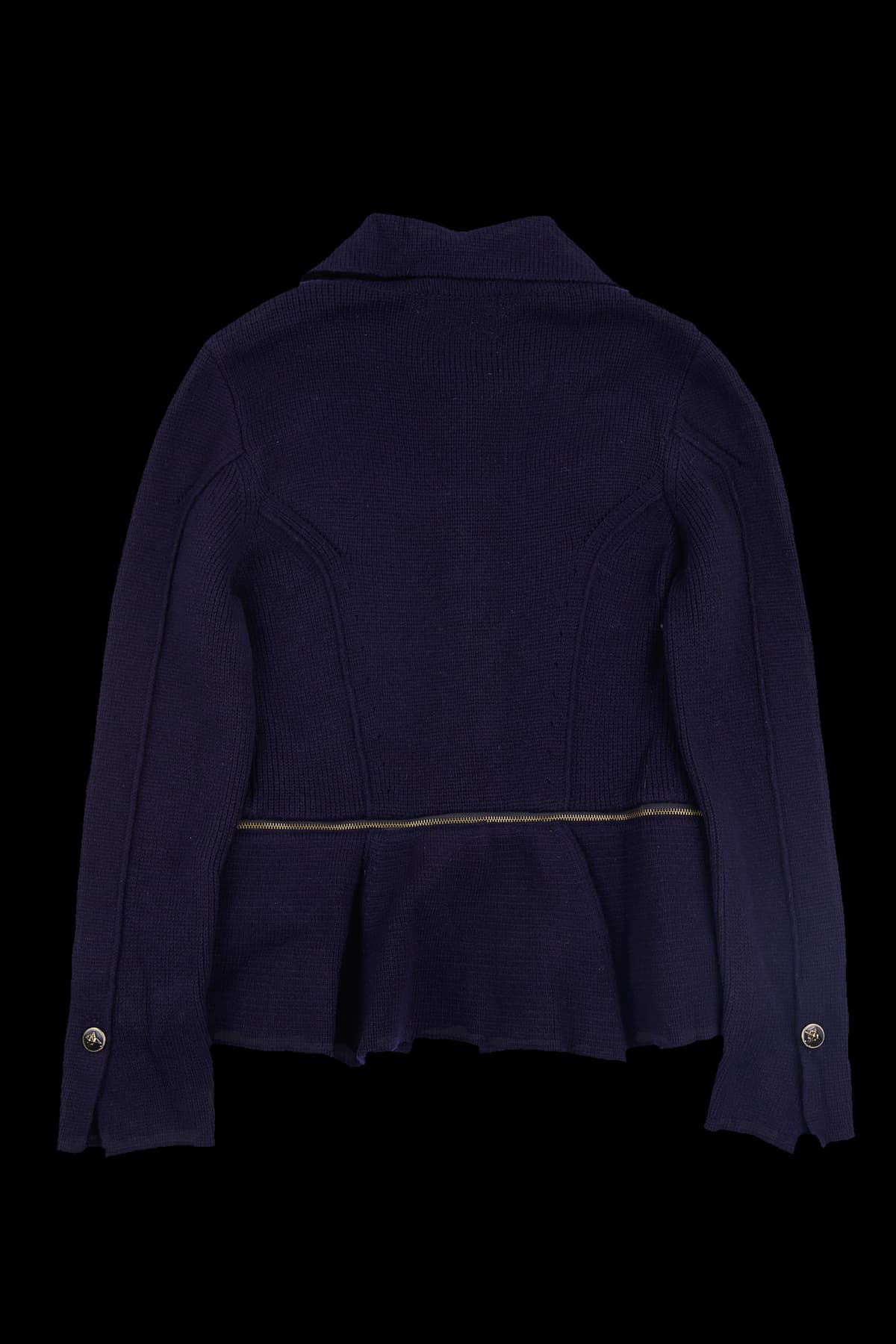 카라 단추 니트 자켓