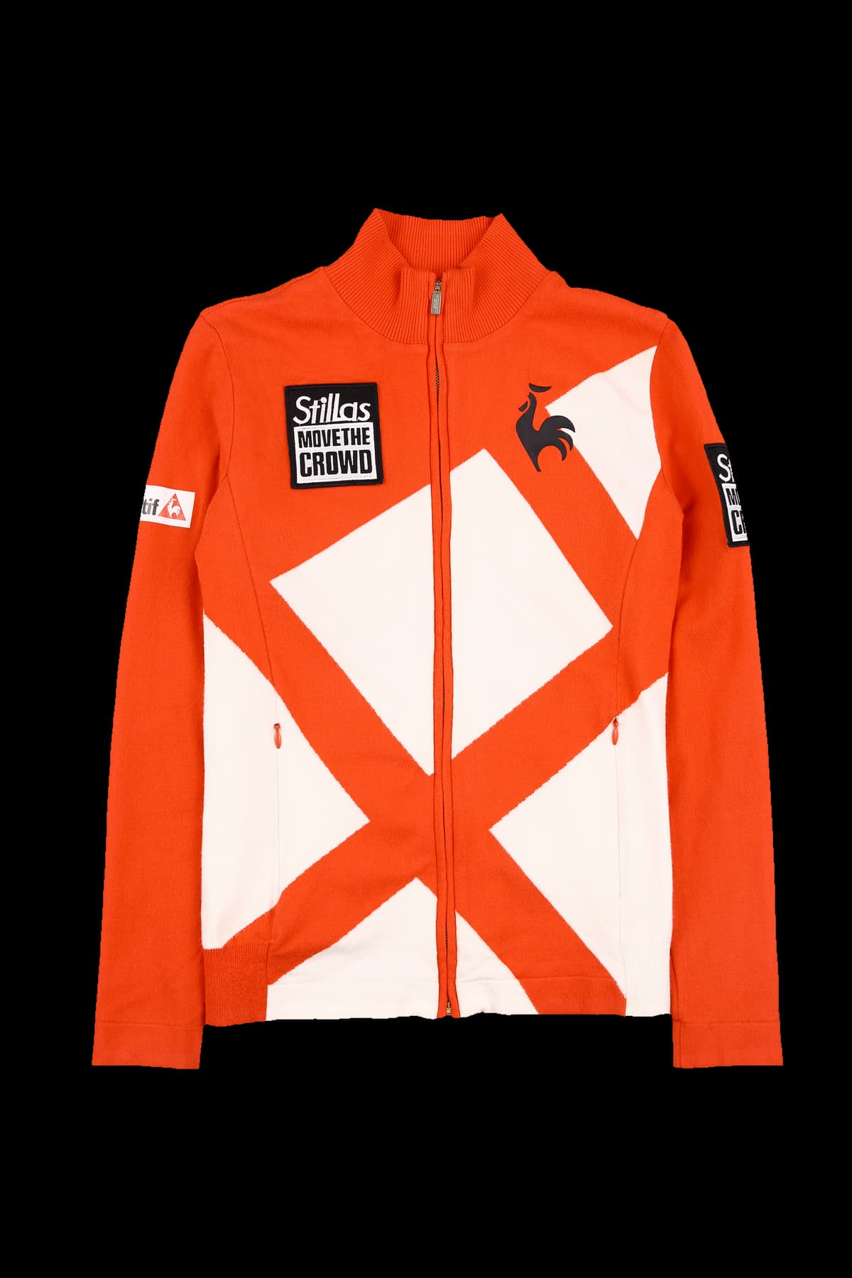 크라우드 배색 집업 자켓