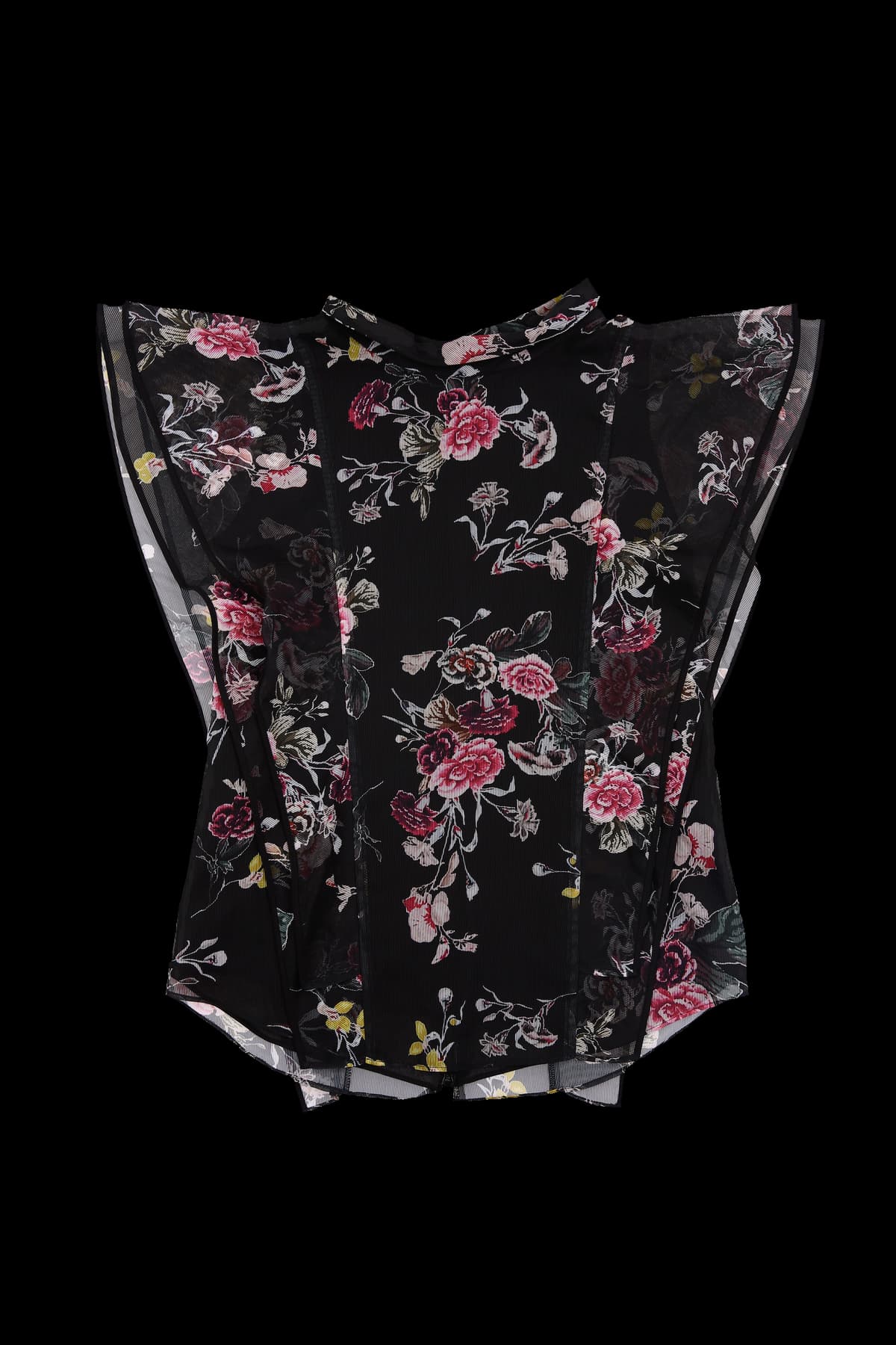 시스루 플라워 블라우스