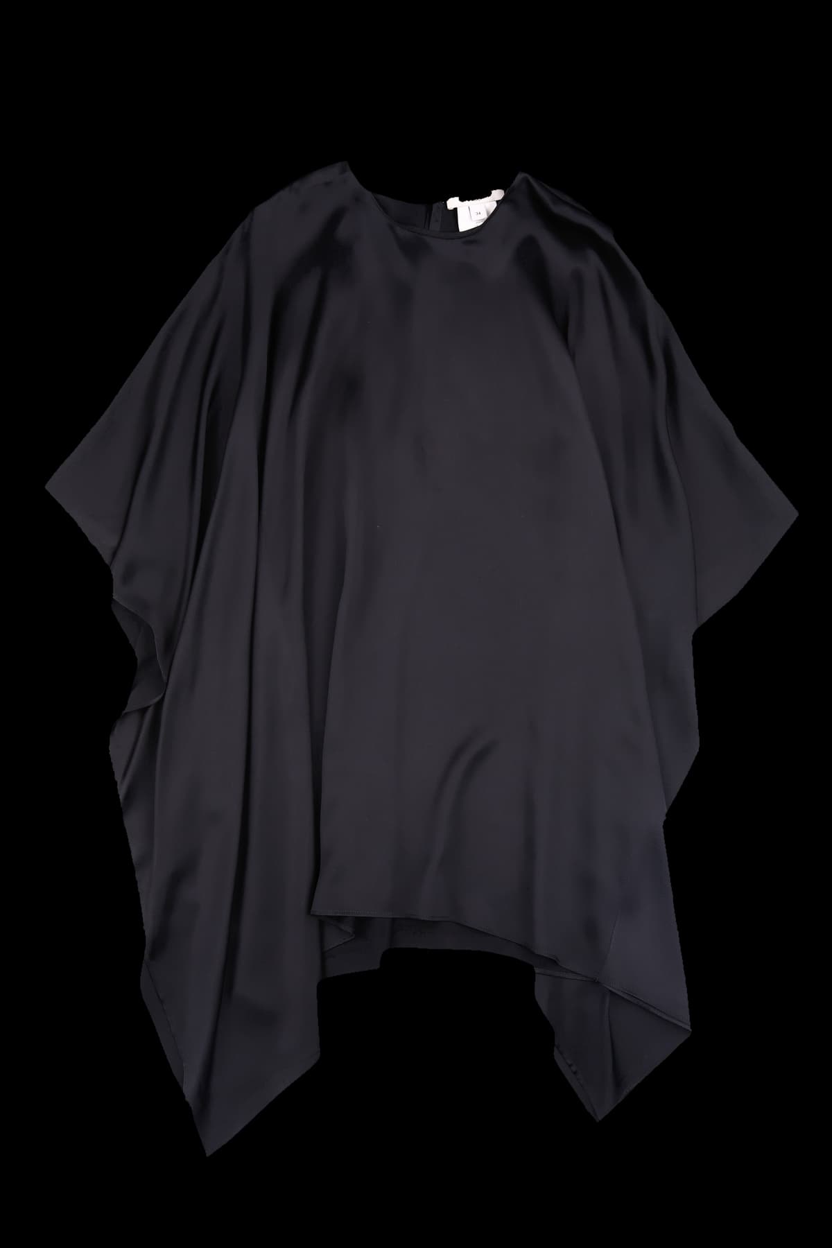 실크 케이프 블라우스