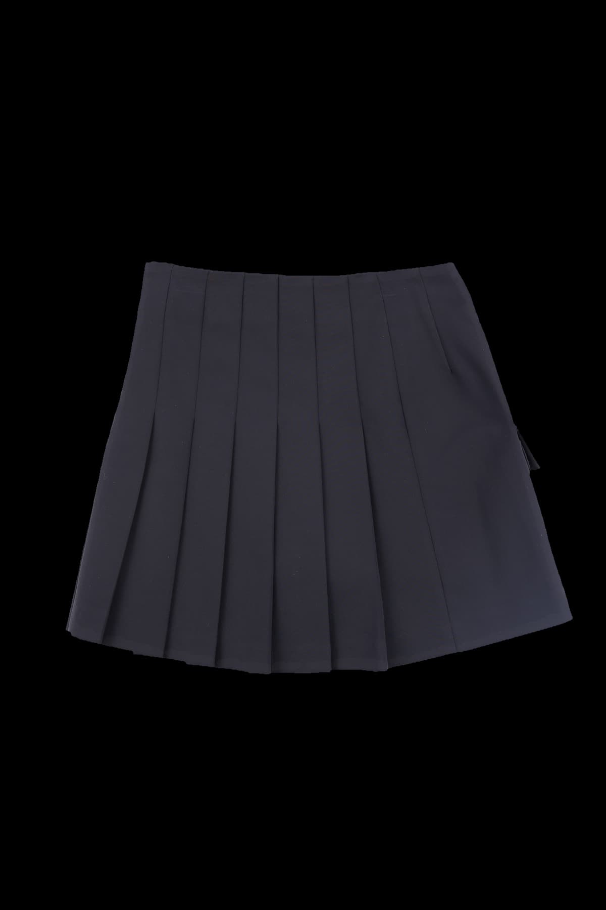 원 포켓 플리츠 스커트