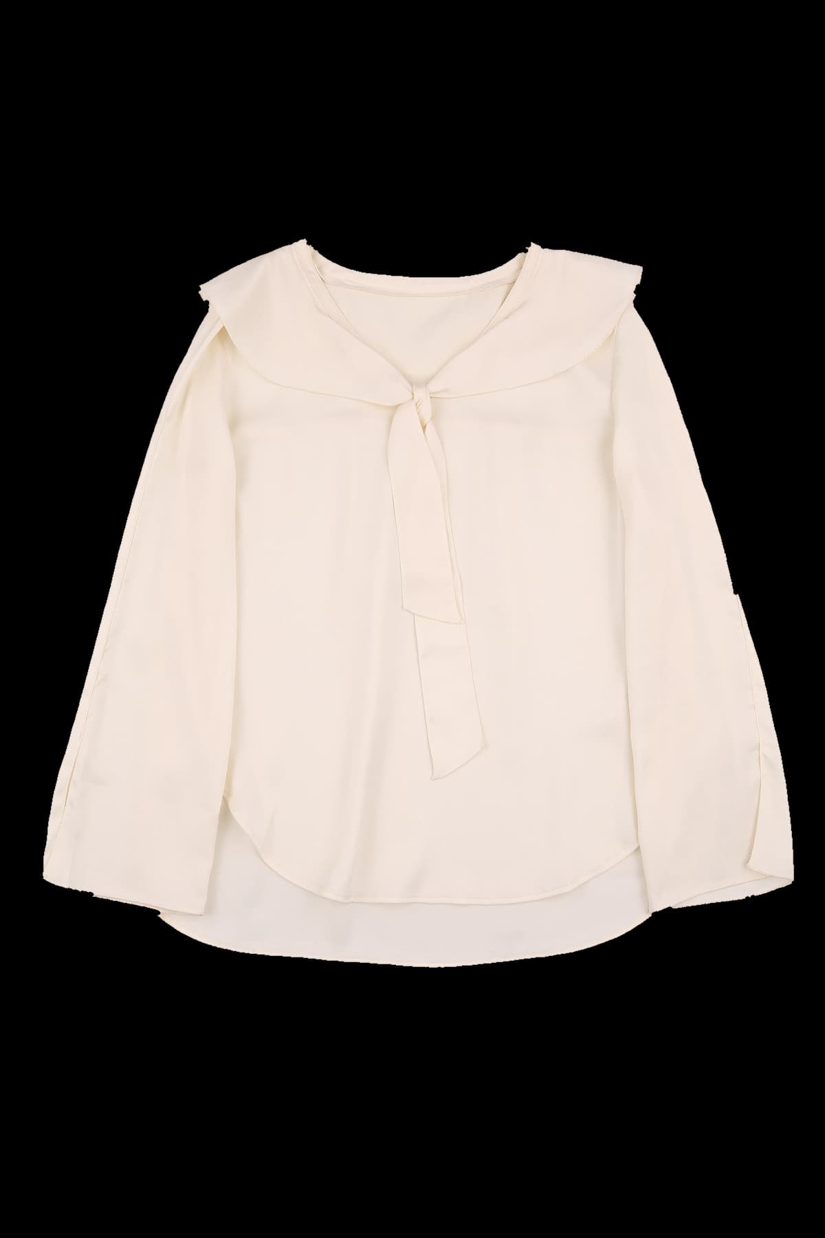 리본 타이 블라우스
