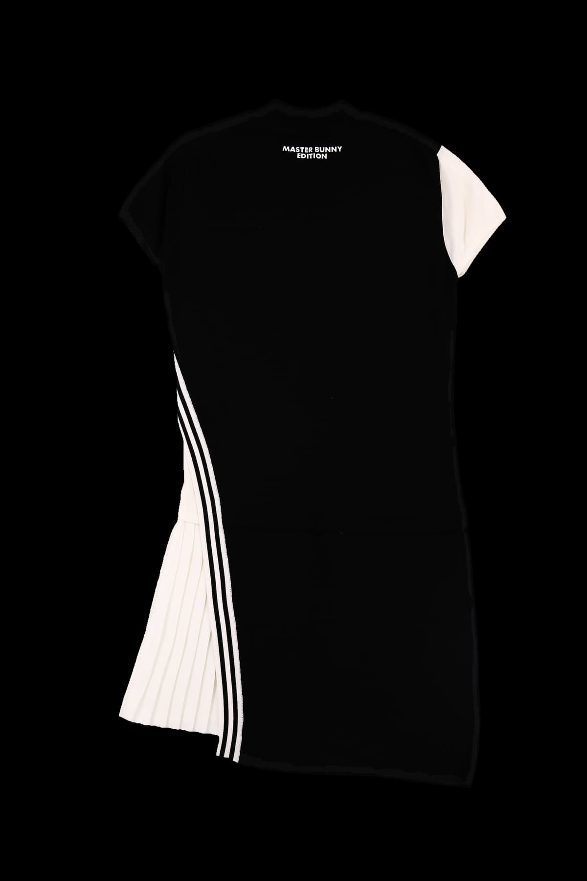 배색 니트 원피스