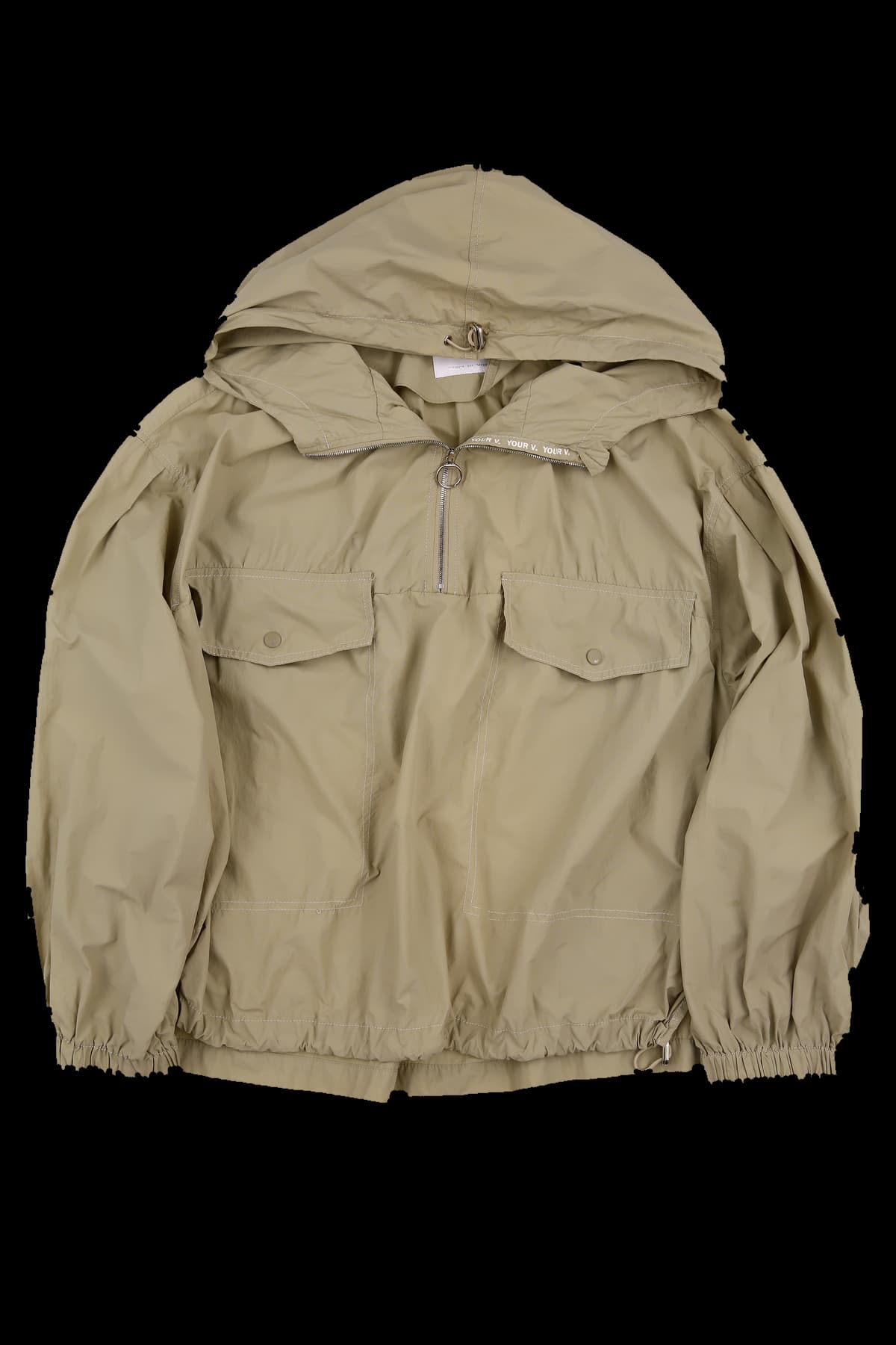 후드 반집업 티