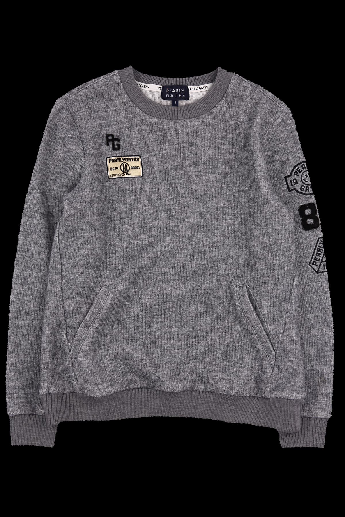 로고 라운드 니트