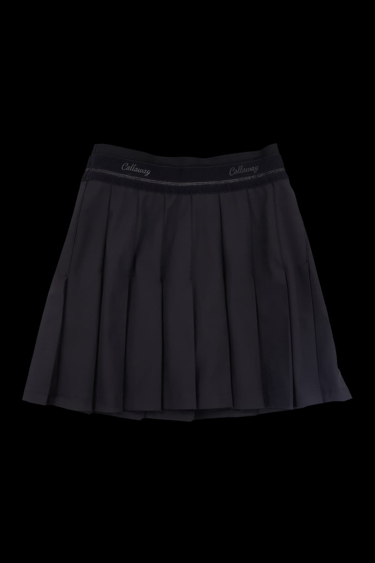 로고 밴딩 플리츠 스커트