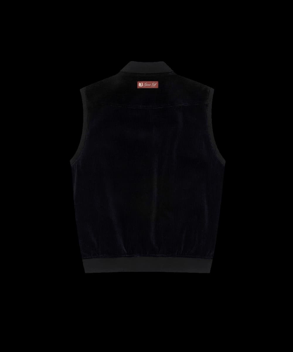 코듀로이 베스트 점퍼 우먼(BLACK)