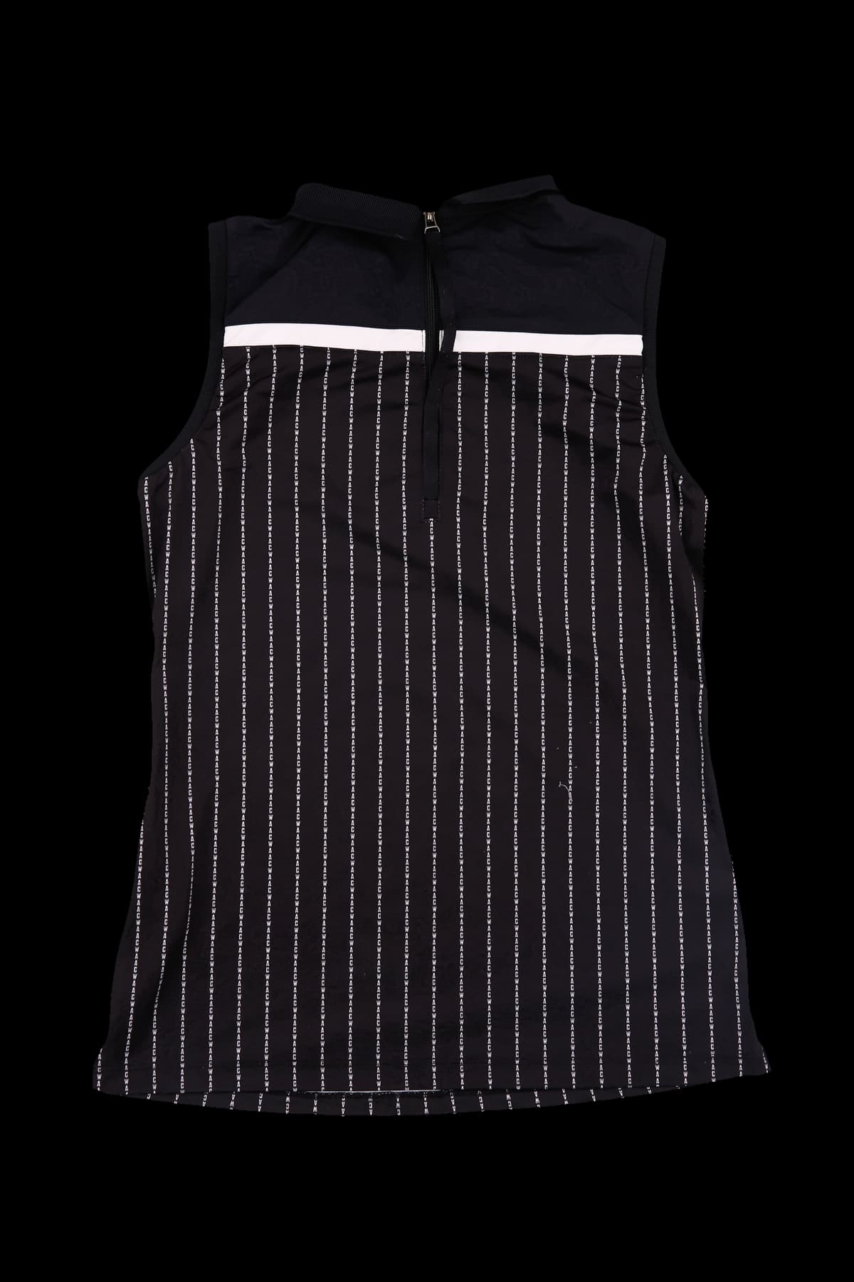 카라 민소매 티