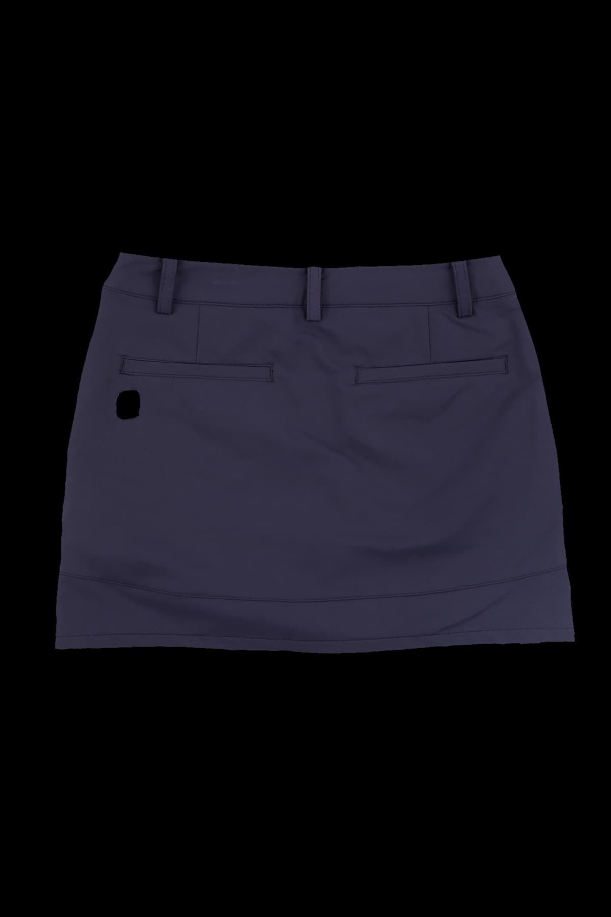 사선 배색 스커트