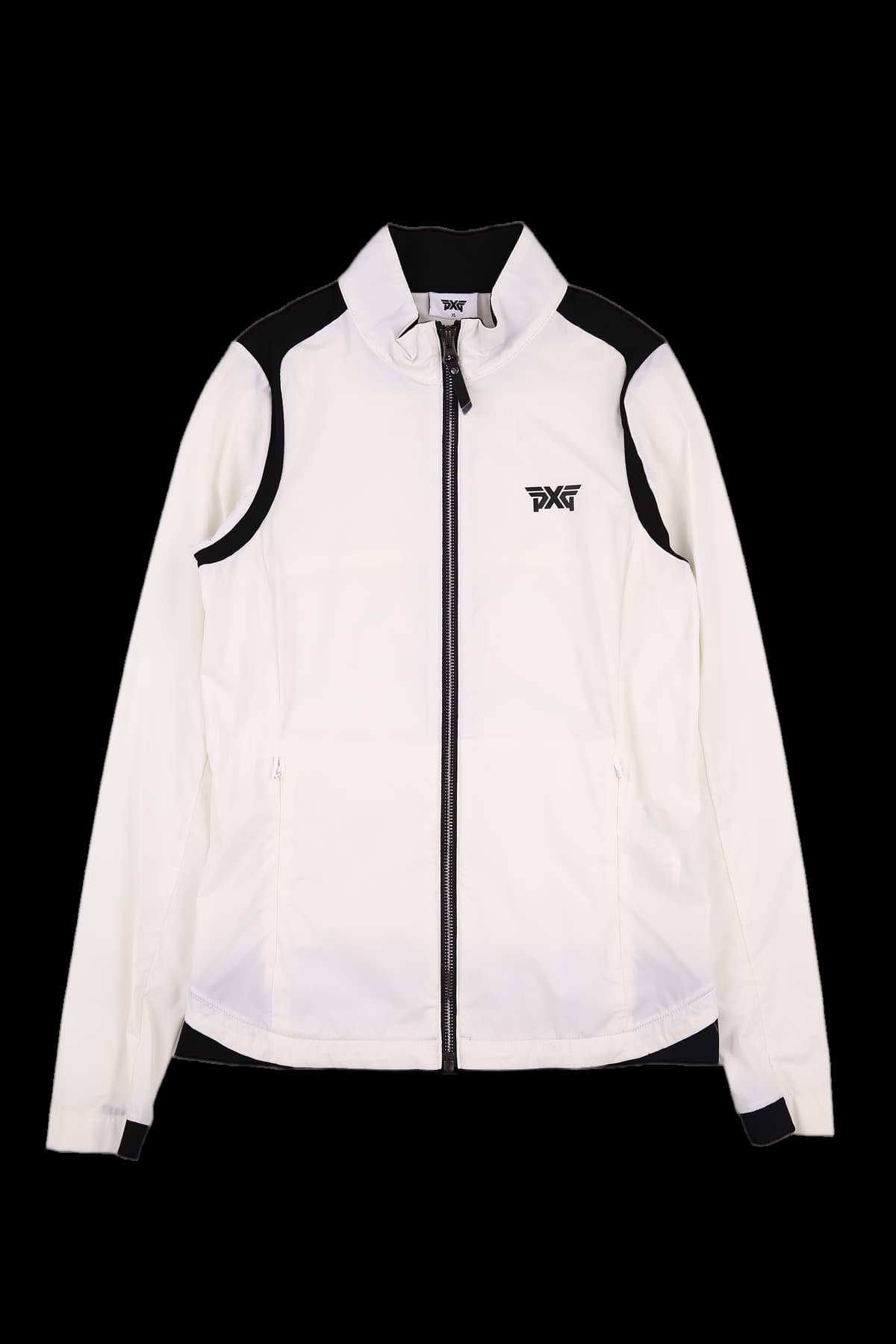 펀칭 배색 집업