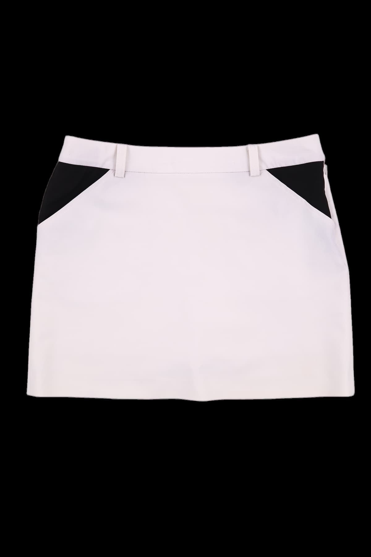 배색포인트 스커트