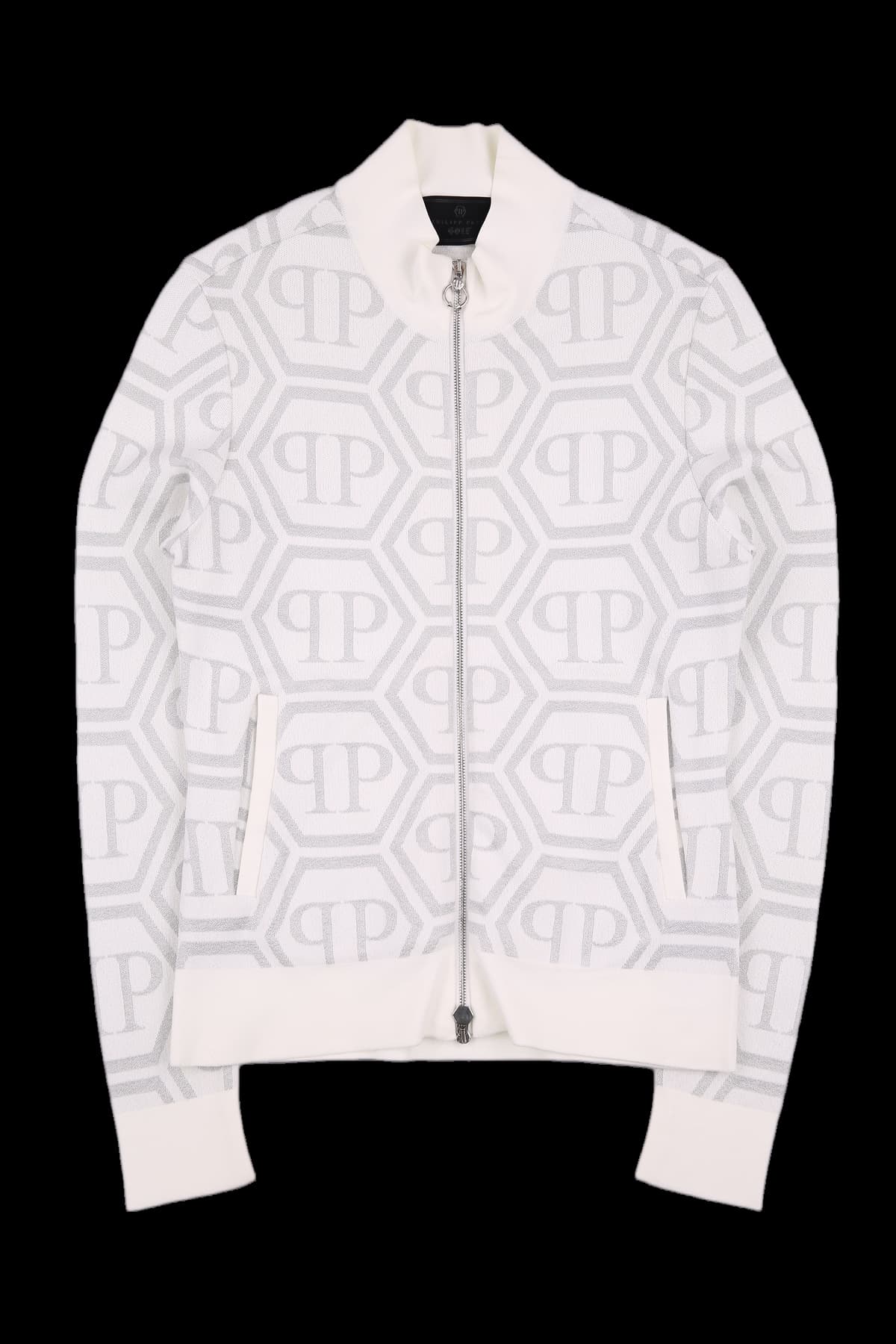 메탈릭 풀집업 자켓