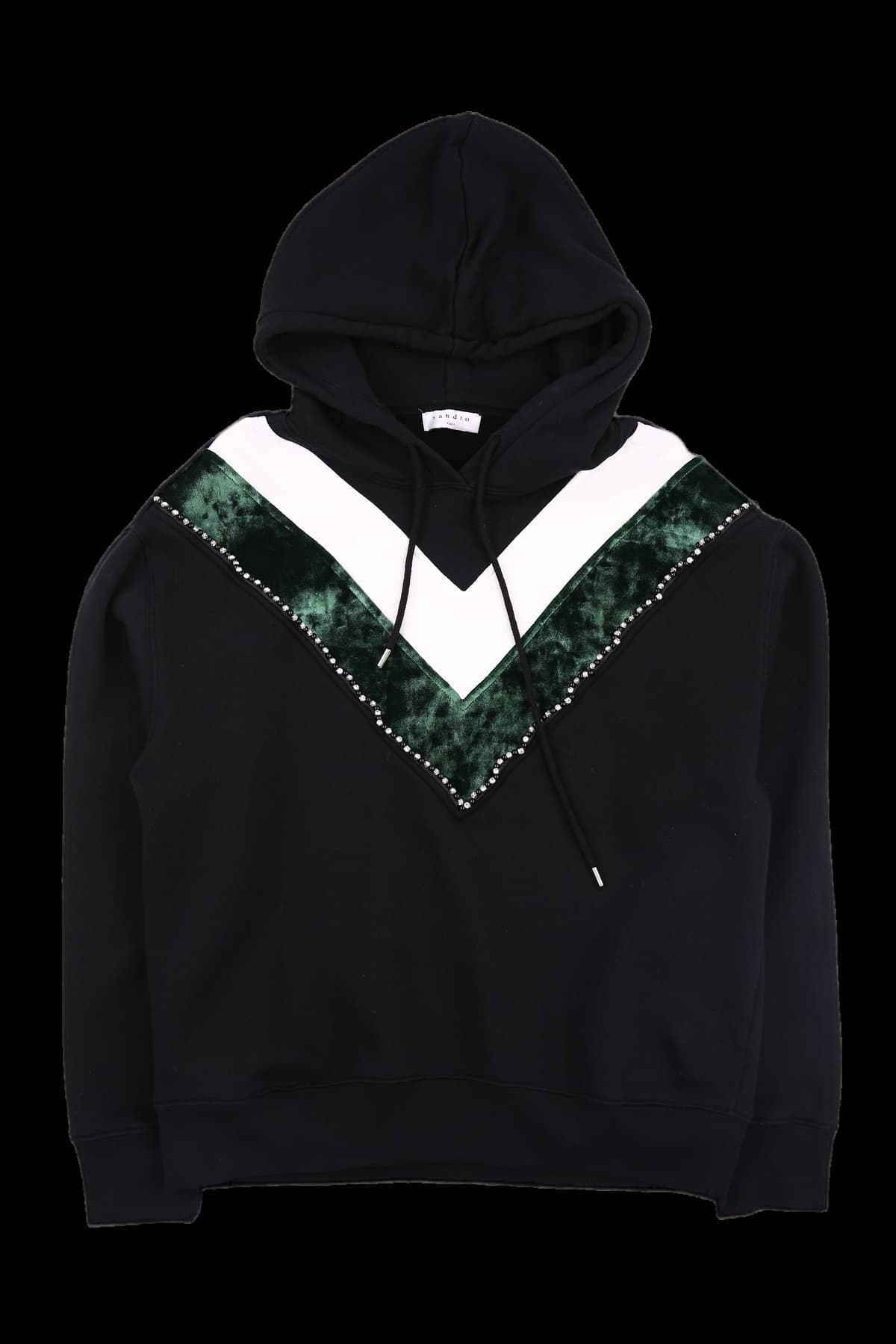 벨벳 포인트 후드티