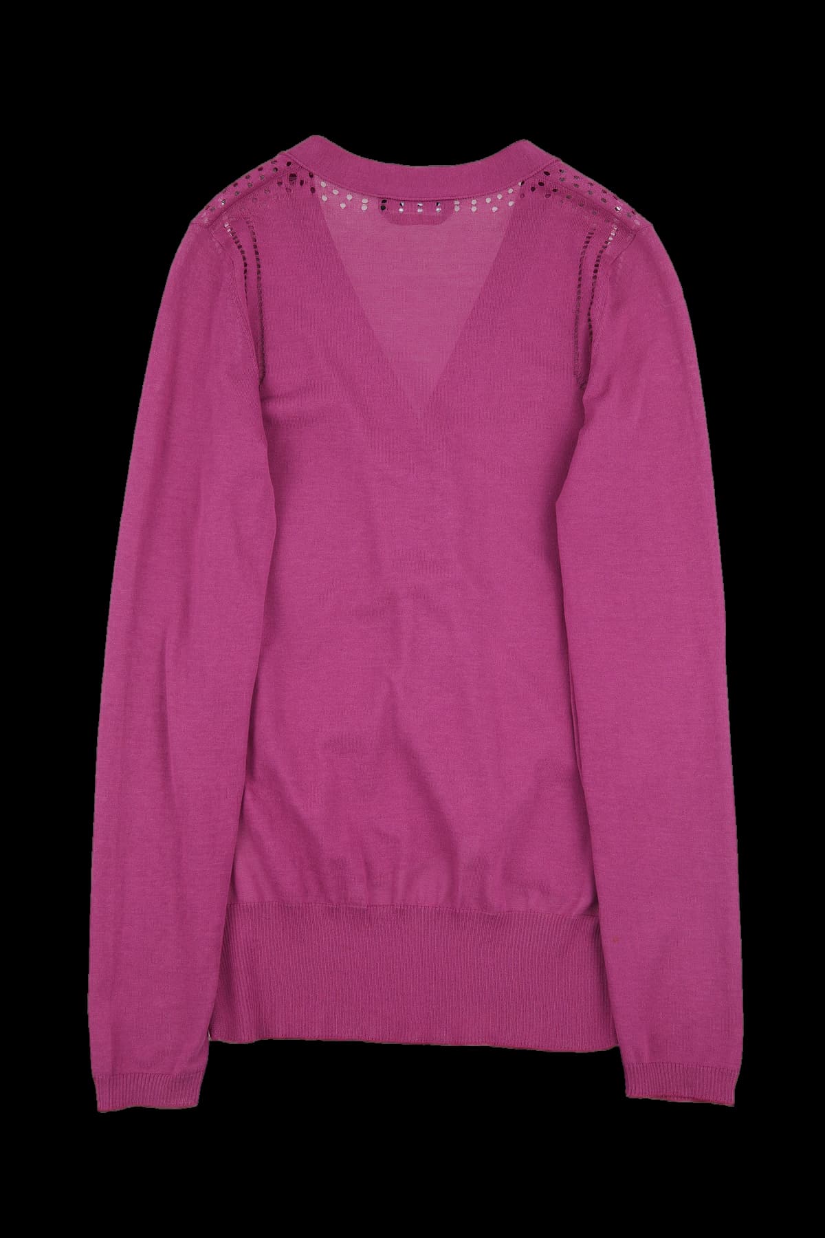 펀칭 디테일 가디건