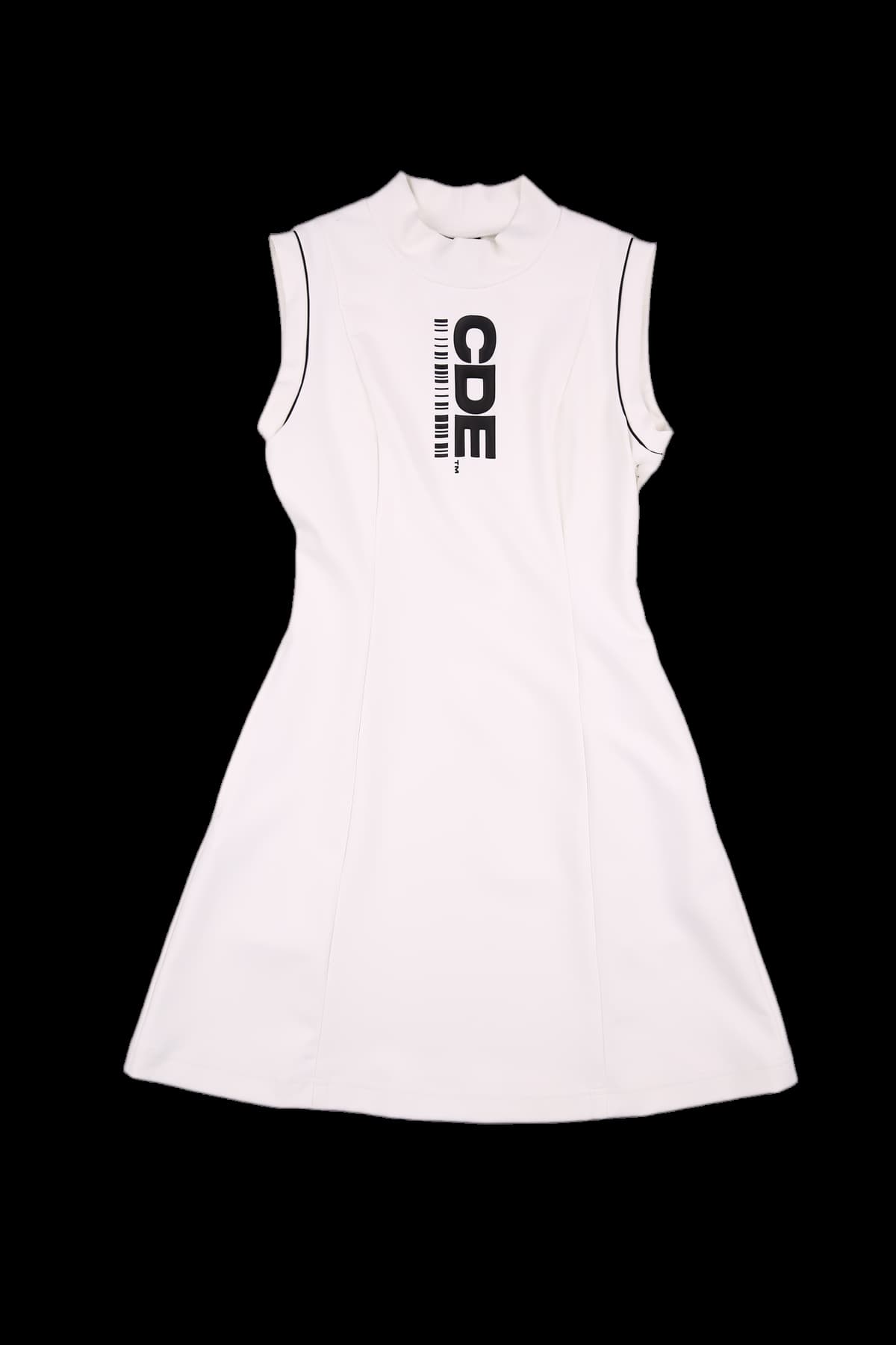 스트레치 슬리브리스 원피스