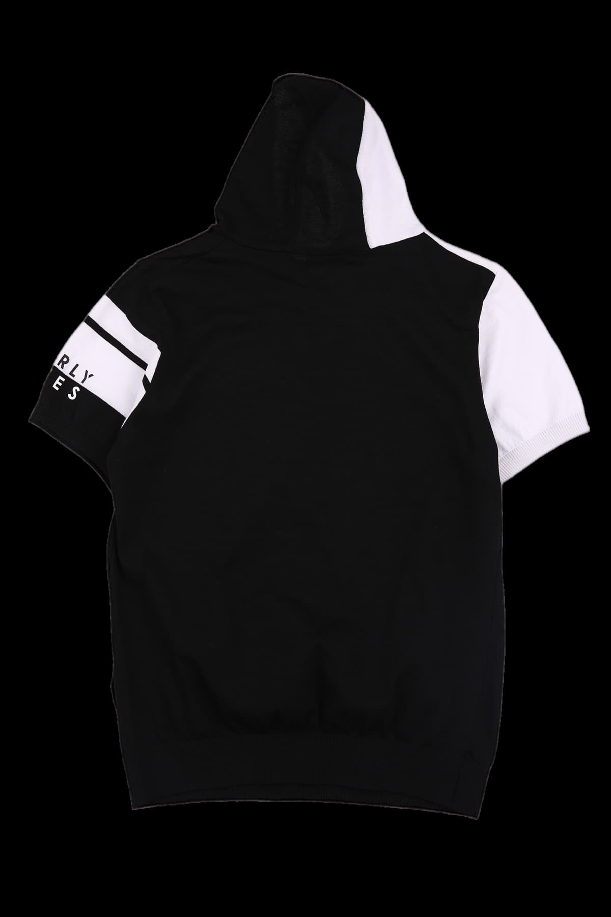 미니 후드 반팔 니트