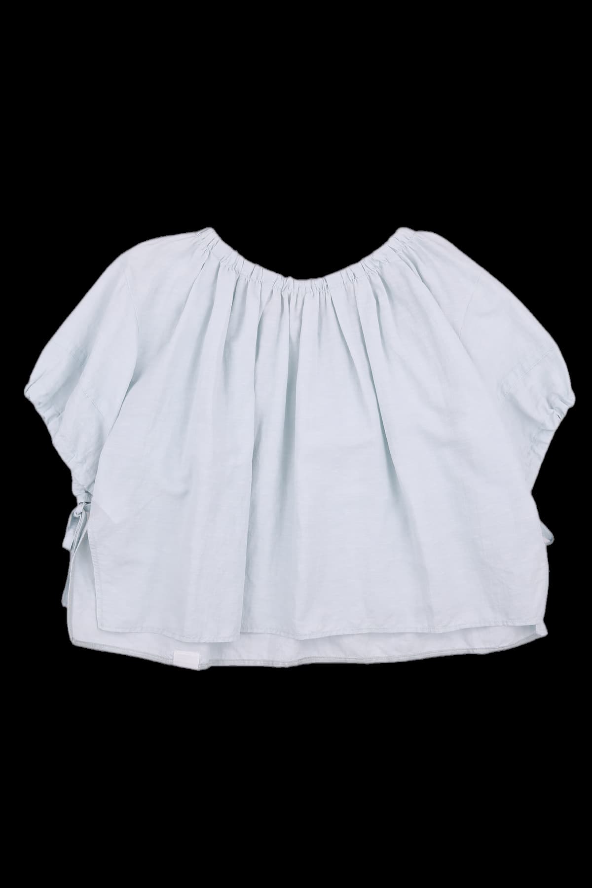 셔링 리본 블라우스