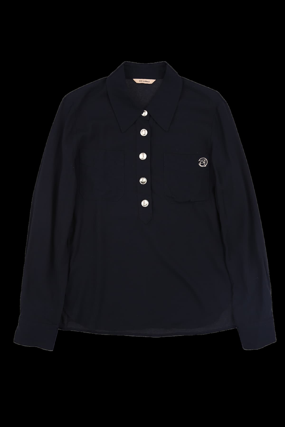 카라 버튼 셔츠