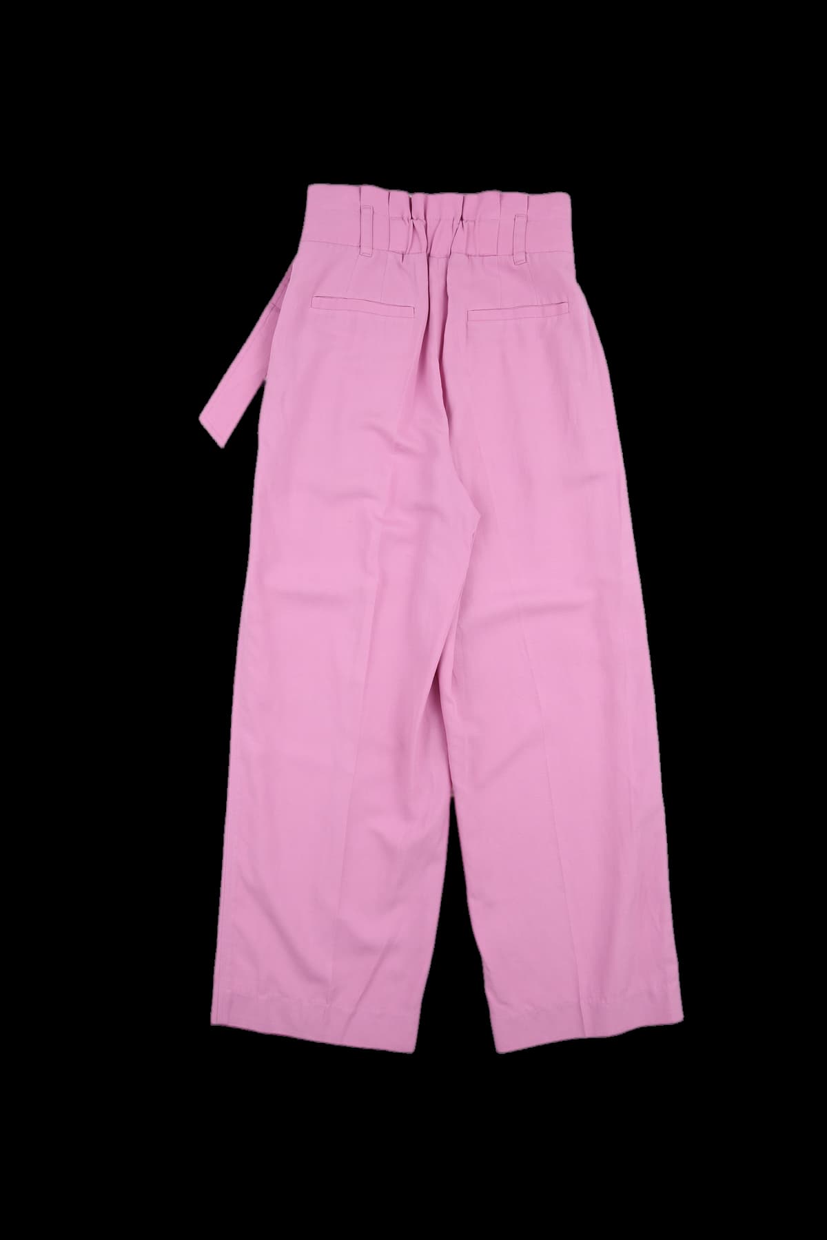 벨티드 뒷밴딩 와이드팬츠