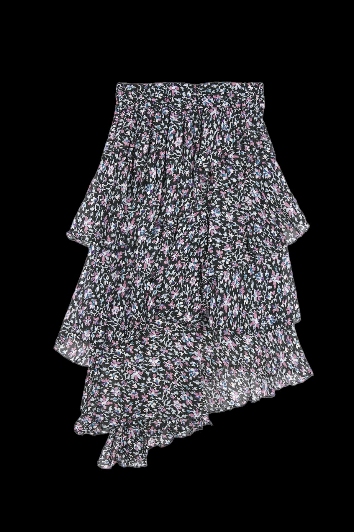 플로럴 레이어 스커트