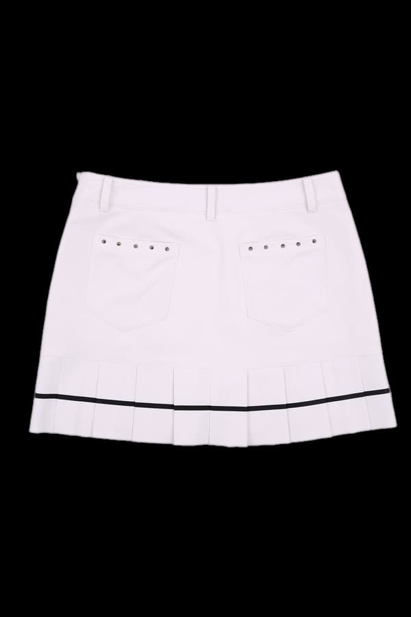 스터드 장식 스커트