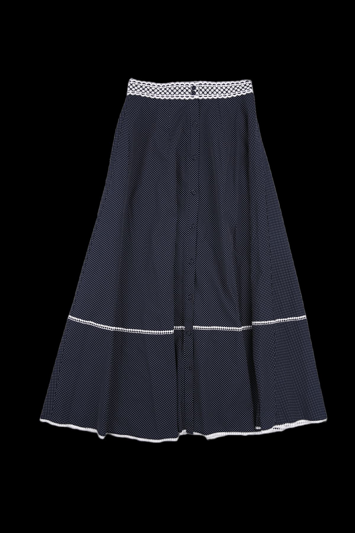 패턴 롱 스커트