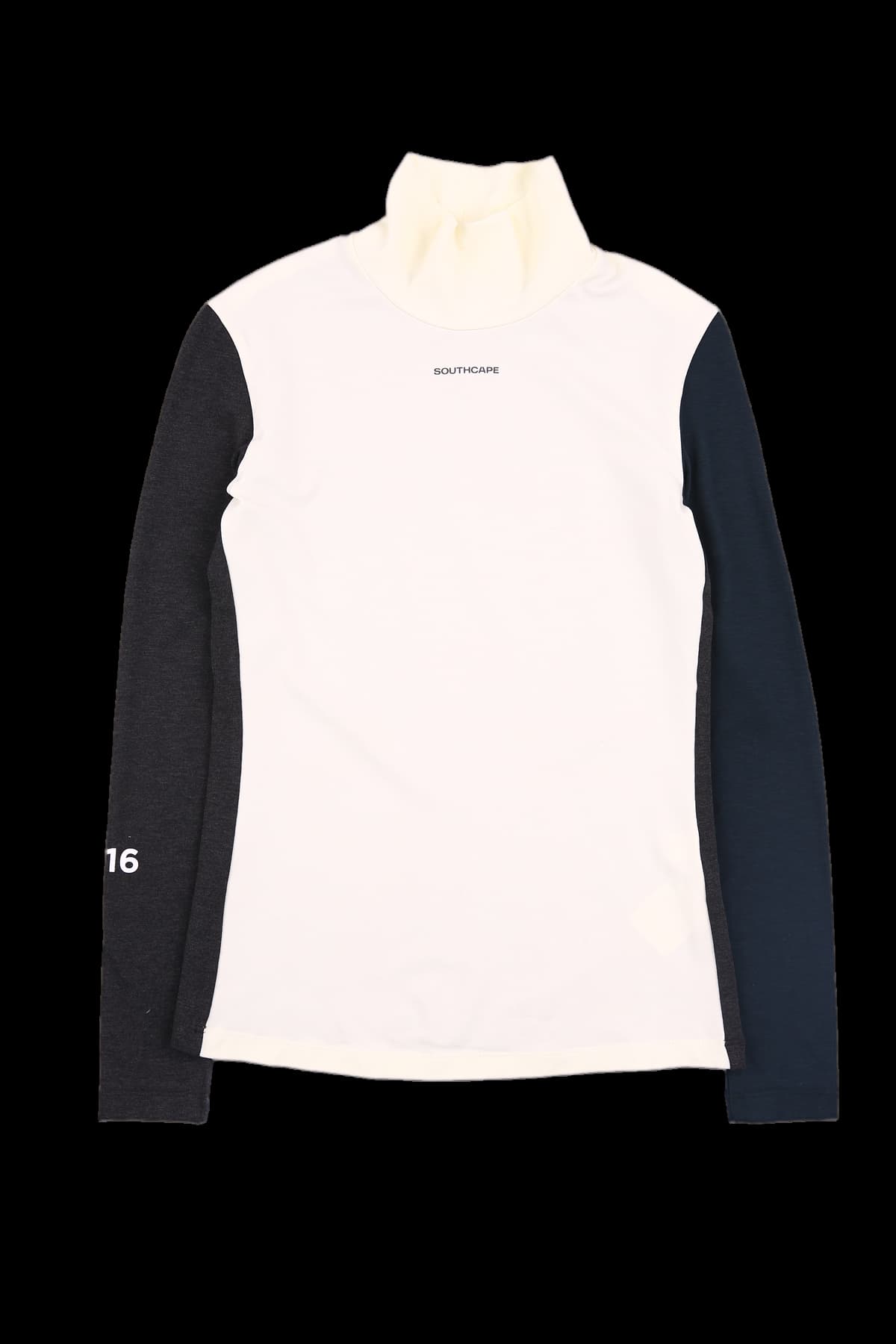 로고 배색 하프넥 티