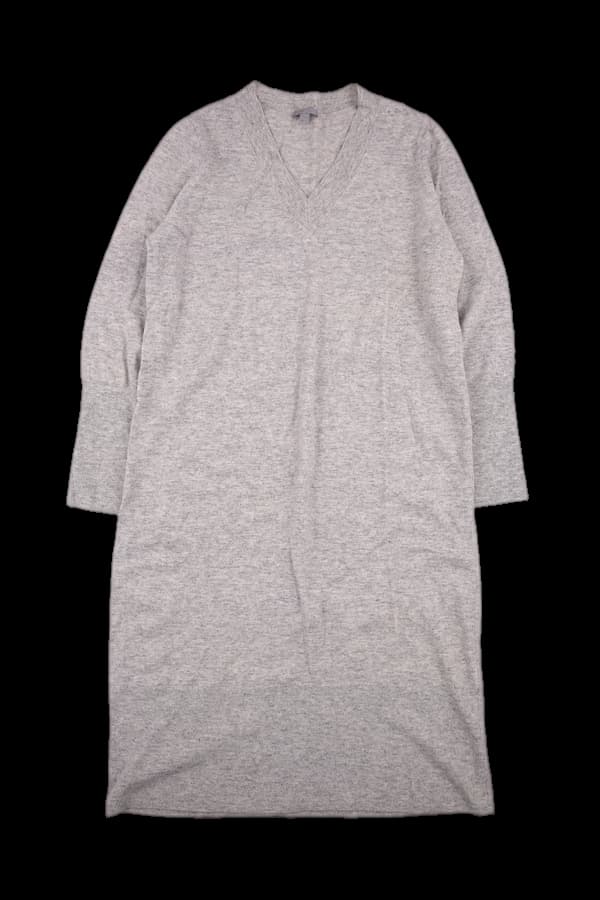 브이넥 니트 원피스