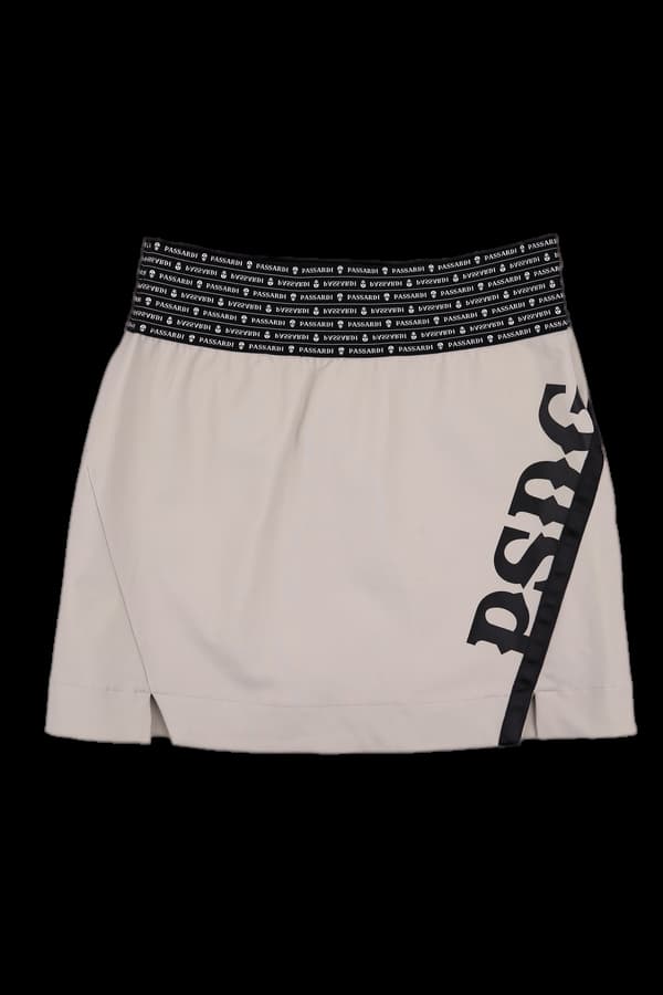 밴딩 로고 스커트