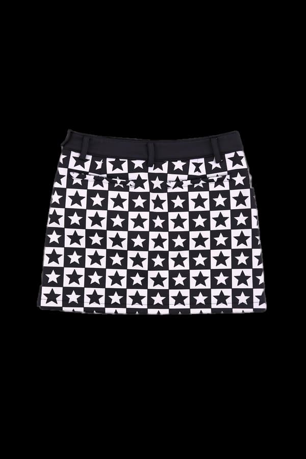별 무늬 기모 스커트