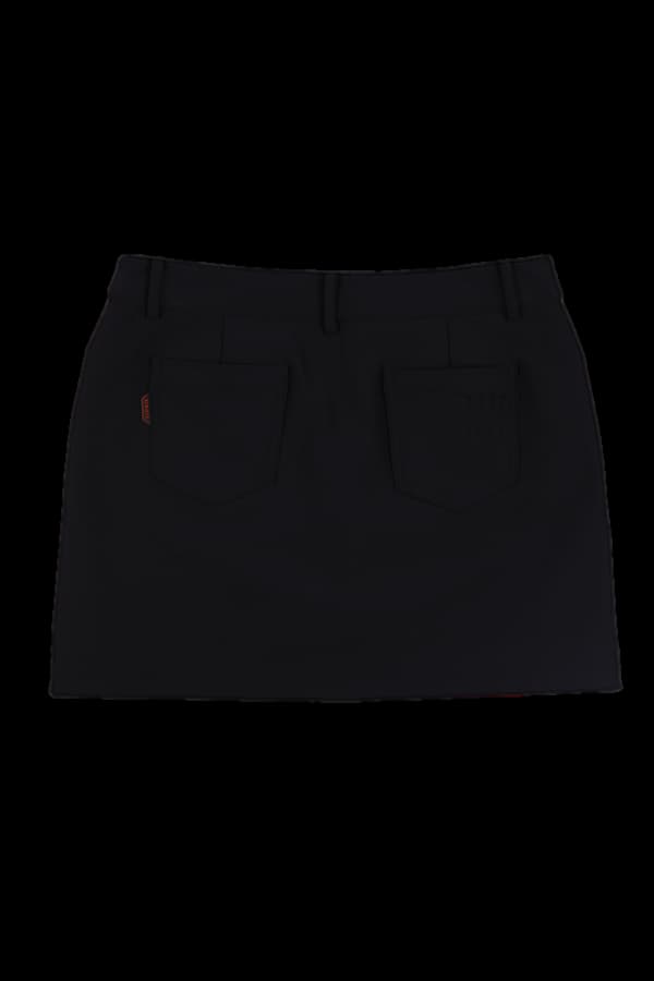 로고 기모 스커트