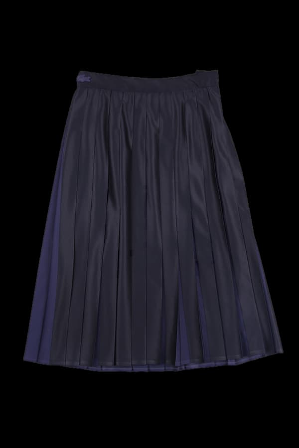 배색 플리츠스커트