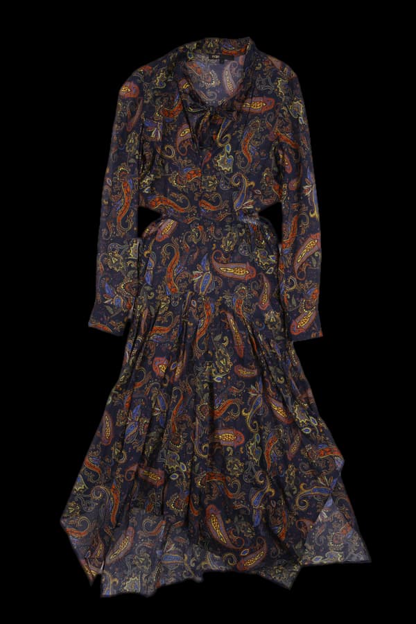 트임 긴팔 원피스