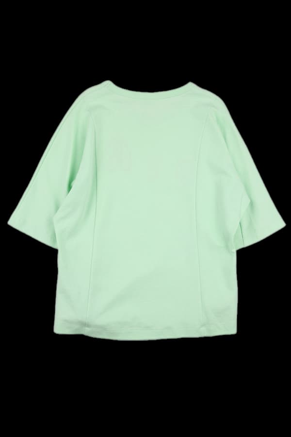 프린팅자수반팔티셔츠