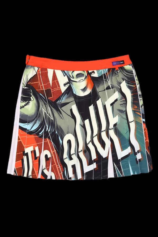 프린팅 플리츠스커트