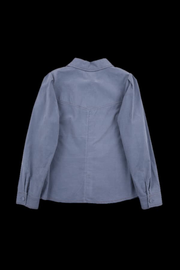 골지퍼프블라우스