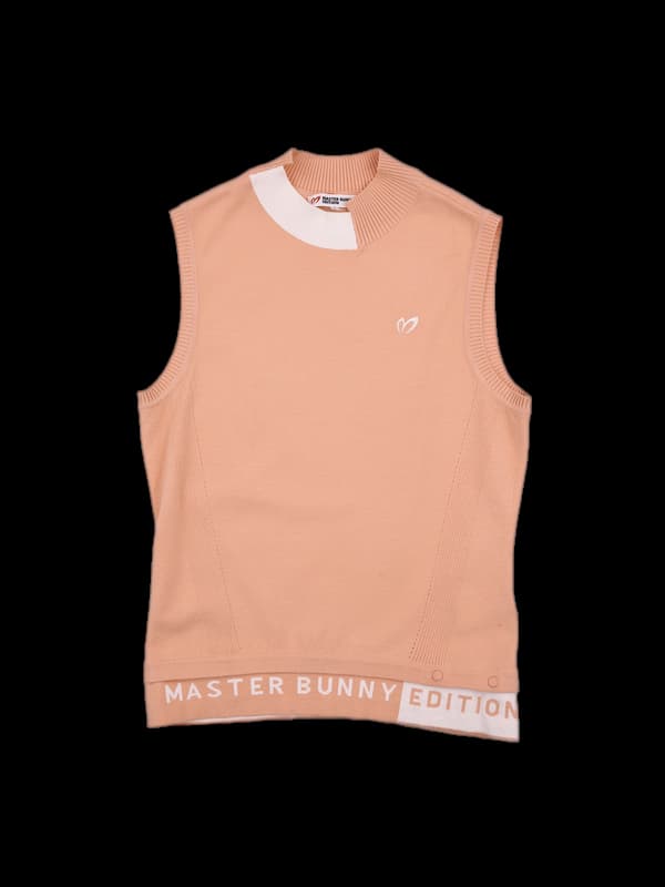 로고옆 단추 니트베스트