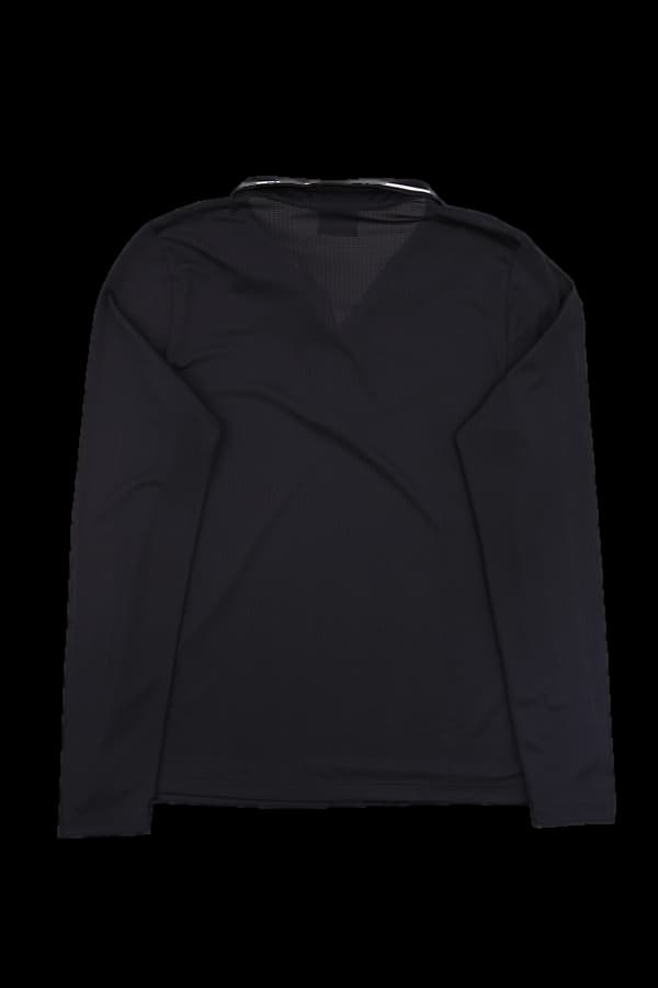 브이넥 로고 긴팔티셔츠