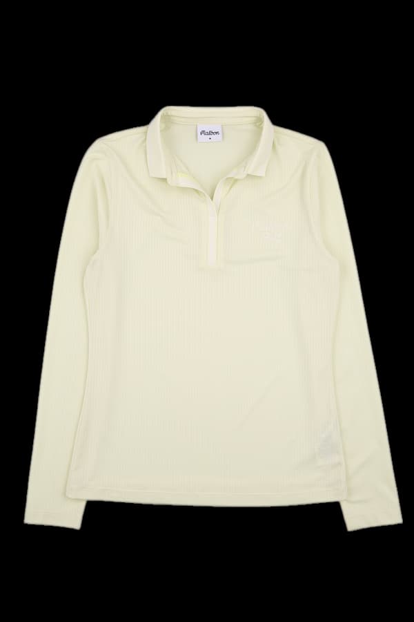 브이넥 스트라이프 긴팔티셔츠