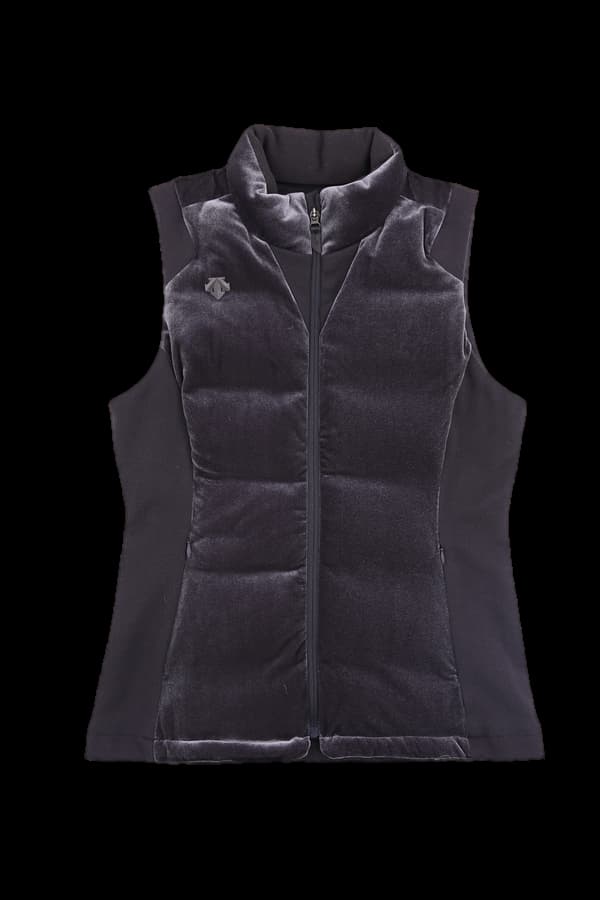 벨벳 슬림 패딩조끼