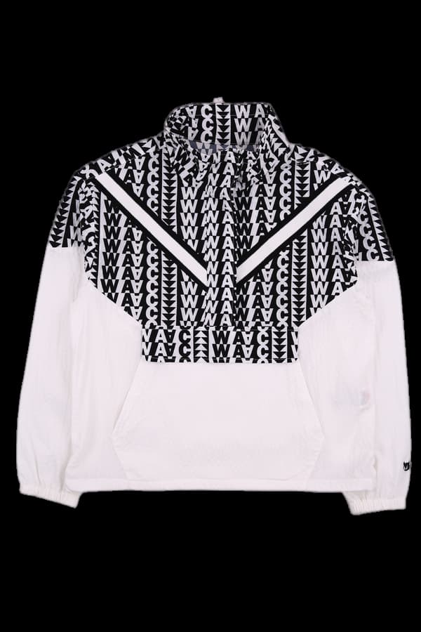 로고 패턴 반집업 바람막이