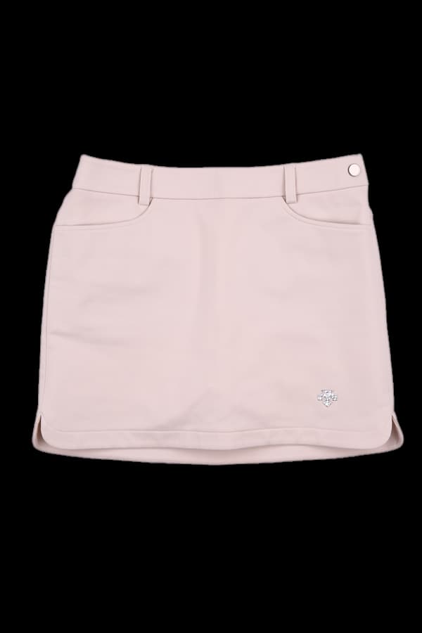 로고 기모 스커트