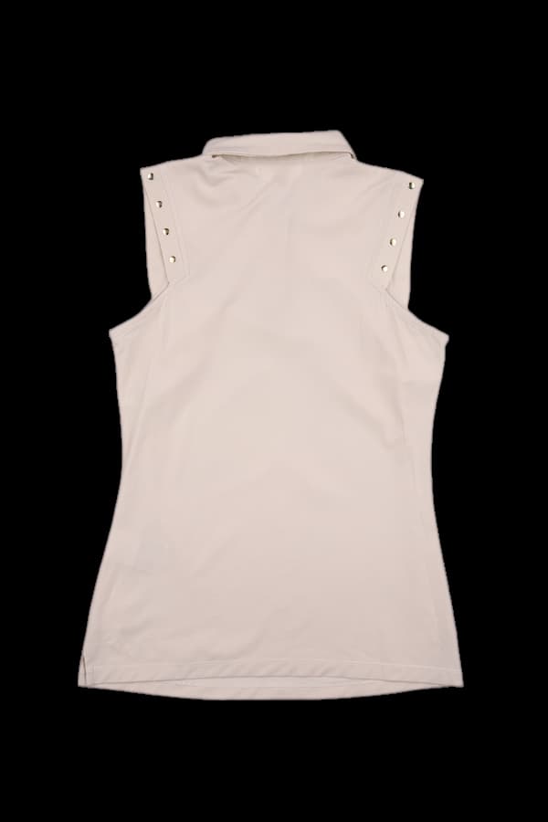 카라 슬림 민소매 티셔츠