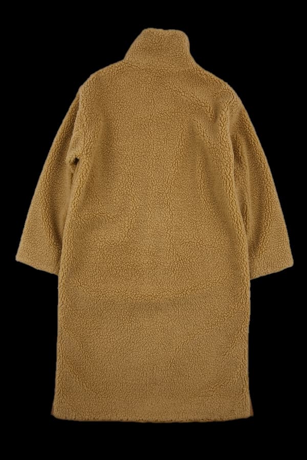 포켓 플리스 롱 집업