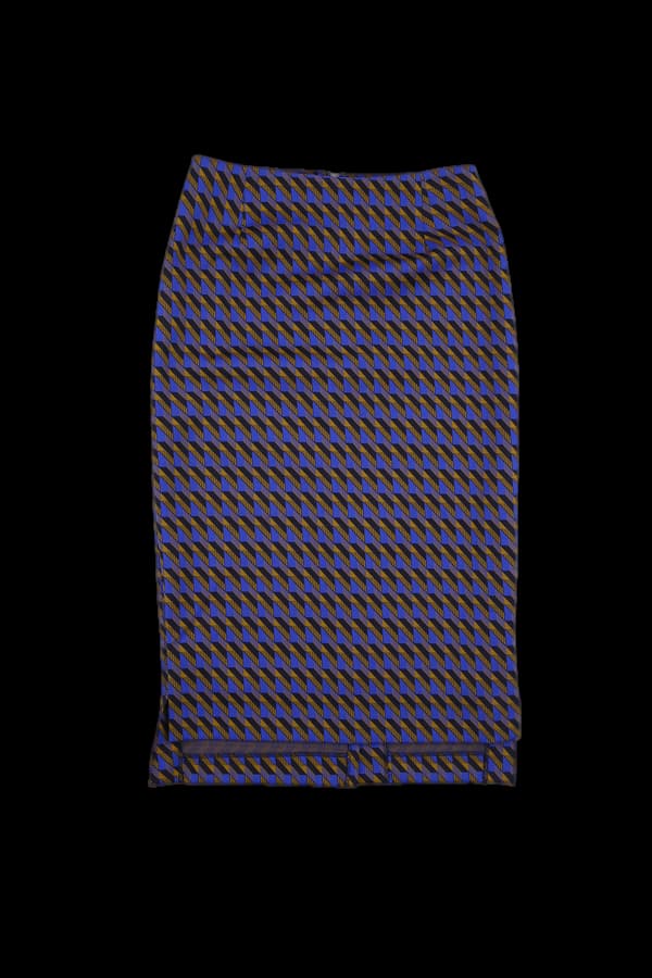 패턴 뒷트임 스커트