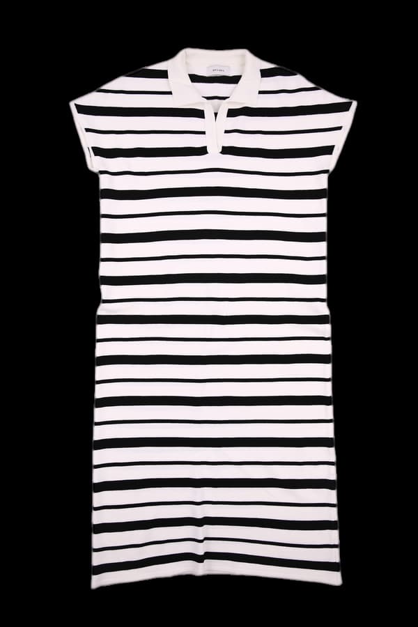 스트라이프 니트 원피스