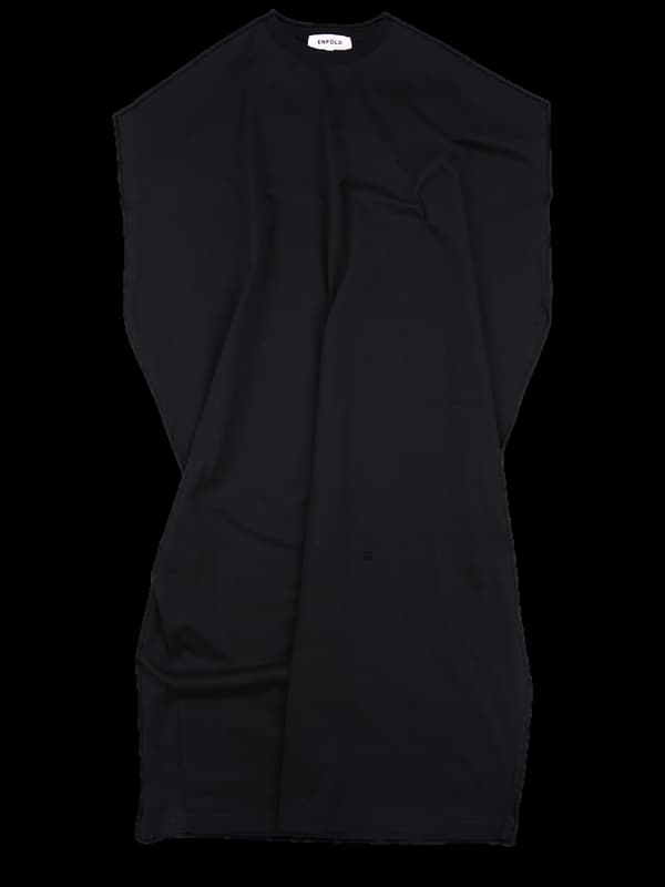 코튼 가오리 반팔 원피스